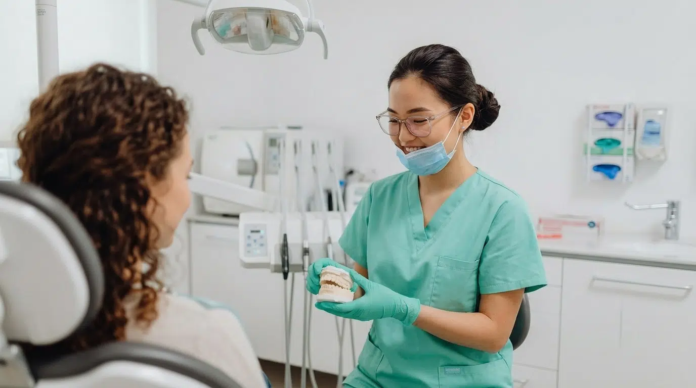 Chirurgien-dentiste en cabinet